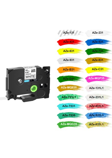 TZ232 TZE232 Beyaz Üzerine Kırmızı Brother P-Touch Etiket Yazıcı PT-D210 ile Uyumlu Tze Bant (Yurt Dışından) modelleri