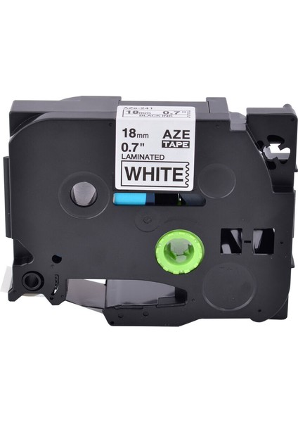 Brother Siyah Beyaz Etiket Şeridi TZ-241 Tze-P ile Uyumlu - (Yurt Dışından)