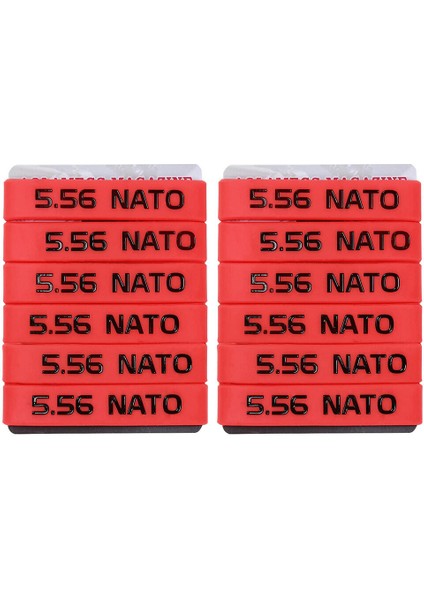 Kırmızı-Siyah 12'li Paket Aolamegs Nato Dergi Kapak Lastik Bantları - Magazin Kimlik Etiketleri - Açık Mavi (Yurt Dışından)