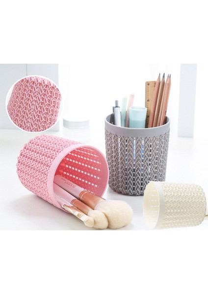Pembe Boş Kalem Kalemlik Makyaj Kozmetik Kırtasiye Organizatör Fırça Kutusu (Yurt Dışından) modelleri