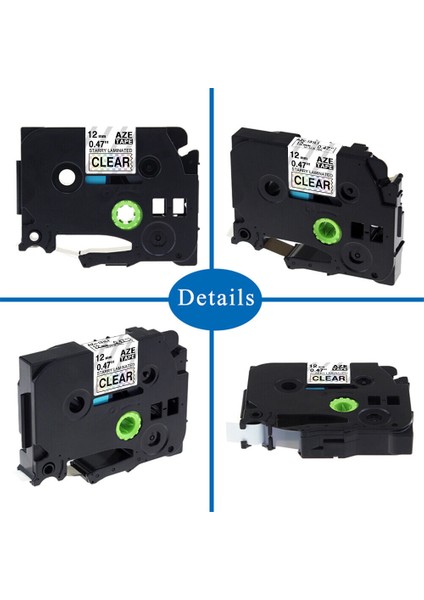 1 Paket Tarzı Beyaz Tze-Fa3 Üzerine Mavi Kumaş Brother P-Touch PTD210 D600 H105 Uyumlu TZE-231 Tz Laminasyonlu Etiket Şeridi (Yurt Dışından) modelleri