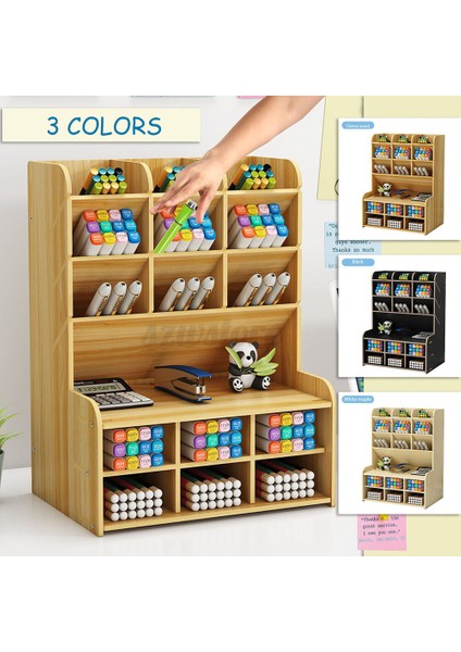 Kiraz Odunu El Yapımı Ahşap Kalem Kalemtıraş Saklama Tutucu Düzenleyici Ofis Çalışma Masası Düzenleyici Durum Rafı (Yurt Dışından) fiyatları