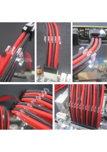 24 Iğneli 18AWG Kablolar Için Şeffaf Akrilik Kablo Tarak Dolabı (Yurt Dışından) modelleri