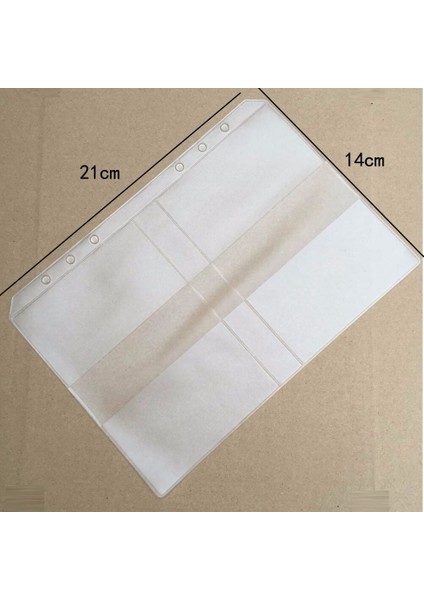 A5-4 Yuvaları A5A6A7 Boyutlu Plastik Zarf Cep Belgelik Saklama Ek Refill Organizatörü (Yurt Dışından)