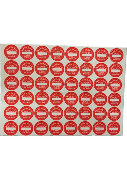 Garanti Güvenlik Mühürü Etiketi Kırılgan Seal Kırıldı Etiketi (Yurt Dışından)