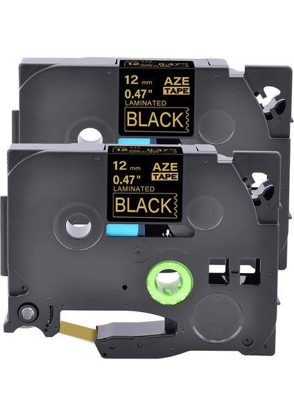 Brother Tz TZE-334 P-Touch PT-D400 PT-D600 Için Siyah Etiket Bant 2pk Altın (Yurt Dışından)