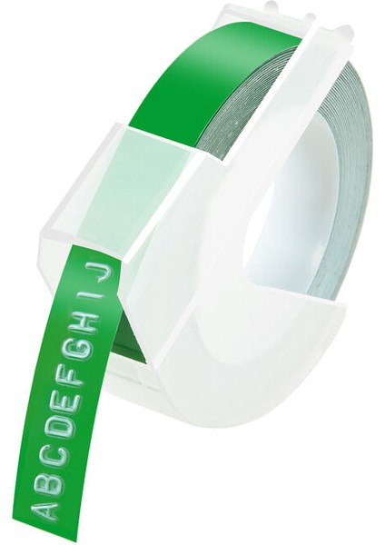 Yeşil Üzerine Beyaz Dymo Kabartma Etiket Makinesi Için Vintage D Kabartma Bantları (Yurt Dışından)