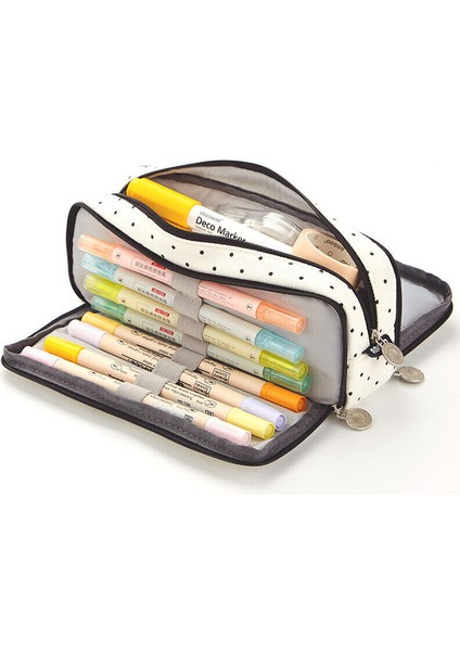 #3 Büyük Kapasiteli 3 Bölümlü Kalem Kutusu Okul Kırtasiye Kılıfı Öğrenciler Için Tr (Yurt Dışından)