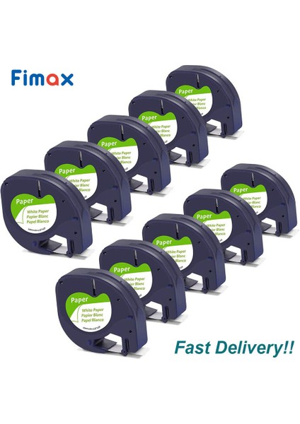 7 Adet Dymo Letratag Yedek Beyaz Kağıt Etiket Bantı mm Rulo Lotu (Yurt Dışından) modelleri