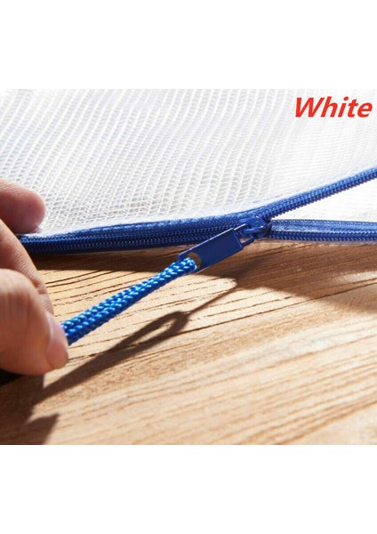 Beyaz 12 Adet A4 Plastik Fermuarlı Belge Saklama Cebi Zip Kilitli Dosya Çantaları (Yurt Dışından)