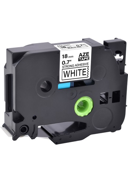 Brother Yazıcı Için Siyah Beyaz Ekstra Güçlü Yapışkan Bant Tz-S TZE-S241 (Yurt Dışından)