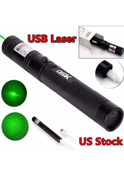 990 Mil Yeşil Lazer Işaretçi Kalemi Astronomi Yıldız Işını USB Şarj Edilebilir Lazer 1mw (Yurt Dışından) fiyatları