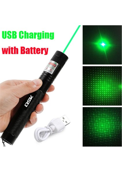 990 Mil Yeşil Lazer Işaretçi Kalemi Astronomi Yıldız Işını USB Şarj Edilebilir Lazer 1mw (Yurt Dışından) modelleri