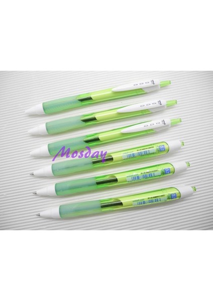 6 Adet Uni-Ball Jetstream SXN-157S Geri Çekilebilir Bl Mürekkepli Tükenmez Kalem, Yeşil (Yurt Dışından)
