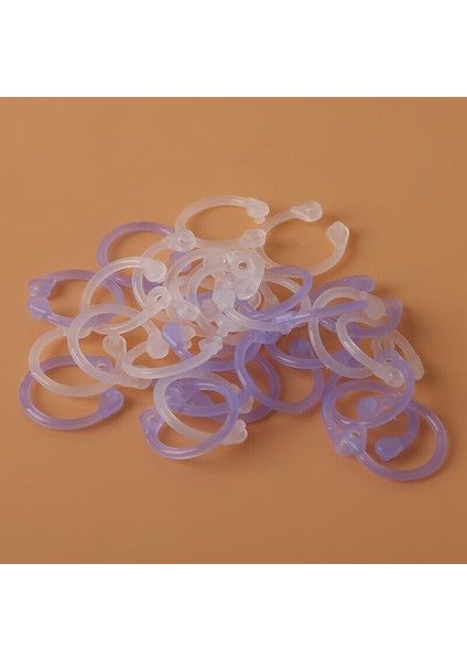 3# Plastik Daire Halka Klipsleri Kendin Yap Gevşek Yapraklı Defter Bağlayıcı Halkaları Not Defteri Daire Halkası (Yurt Dışından)