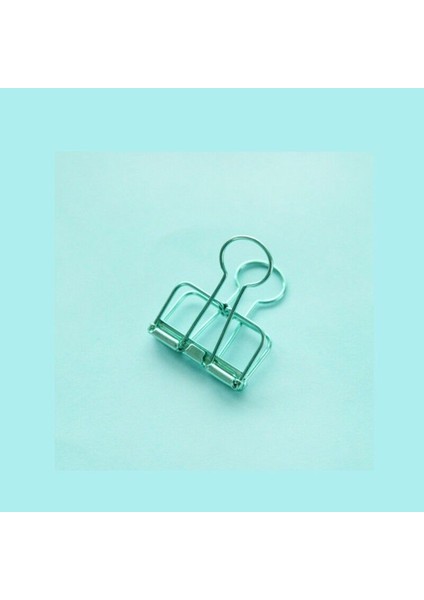 S (40*19*5mm) Stili Yeşil Hollow Metal Binder Clips Çelik Tel Sanat Kağıt Fotoğraf Asma Kırtasiye Klasörü (Yurt Dışından)