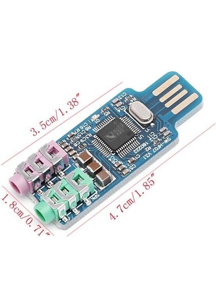 CM108 USB Sürücüsü Ücretsiz USB Ses Kartı Dizüstü Bilgisayar Harici Ses Kartı Modülü U (Yurt Dışından) fiyatları