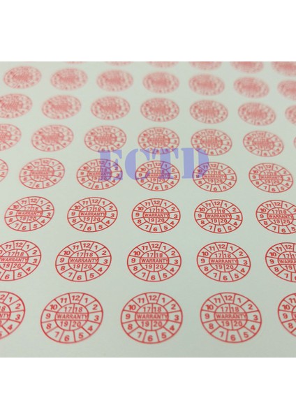 Kırmızı Garanti Etiketi Güvenlik Mühür Etiketi Yıl Boyu Boyut - Ürün Başlığı (Yurt Dışından) modelleri