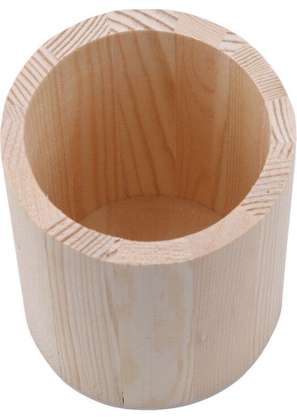 Yuvarlak Ahşap Kalemlik Kalem Tutucu Masa Düzenleyici Kırtasiye-Makyaj Fırça Kutusu Fb (Yurt Dışından) fiyatları