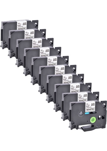 Brother P-Touch Tz 231 Tze Siyah Beyaz Etiket Şeridi Için Uyumlu 10 Paket (Yurt Dışından)