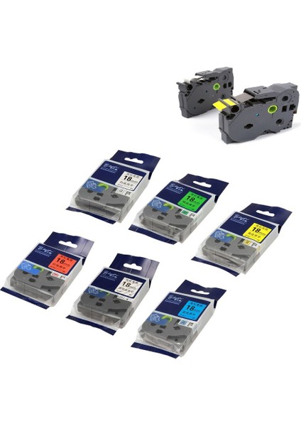 9 mm Tarzı Mavi Bantta Siyah Kardeş P-Touch Için Lamine Tze Renk Serisi Etiket Bandı (Yurt Dışından) fırsatları