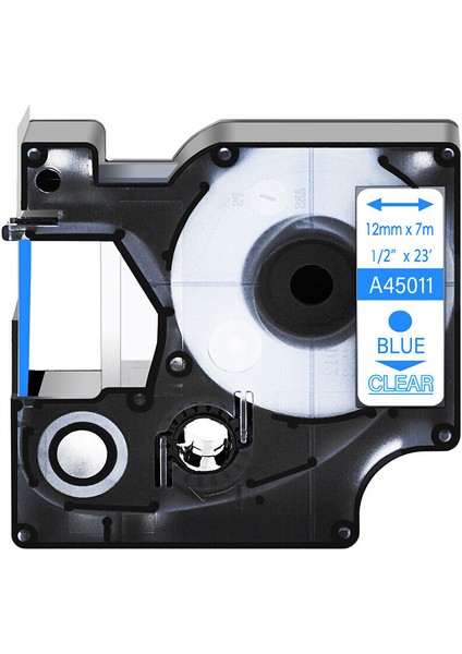 45011 12MM Açık Mavi Dymo D1 Labelmanager mm Beyaz Etiket Bandı (Yurt Dışından)
