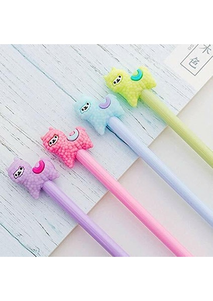 6 Adet Lama Alpaka KALEM#122 Sevimli Kawaii Karikatür Jel Mürekkep Kalem Tükenmez Kalem Öğrenci Kalem Kutusu Ofis Yazma - E-Ticaret Ürünü (Yurt Dışından)