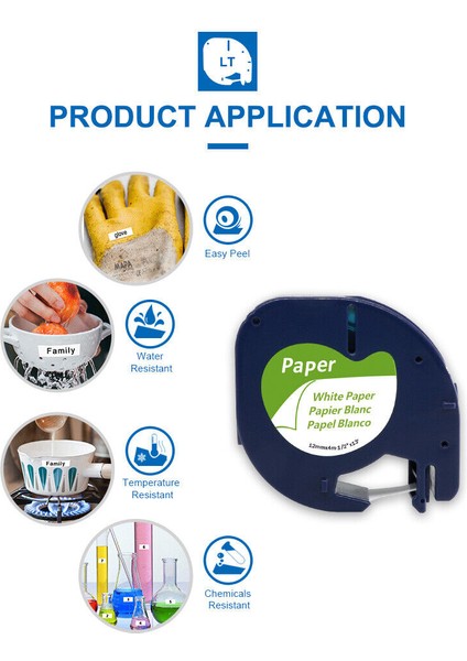 Dymo Label Maker Letratag Lt Yedek Kağıt Bant Için Uygun - Türkçe (Yurt Dışından) fiyatları
