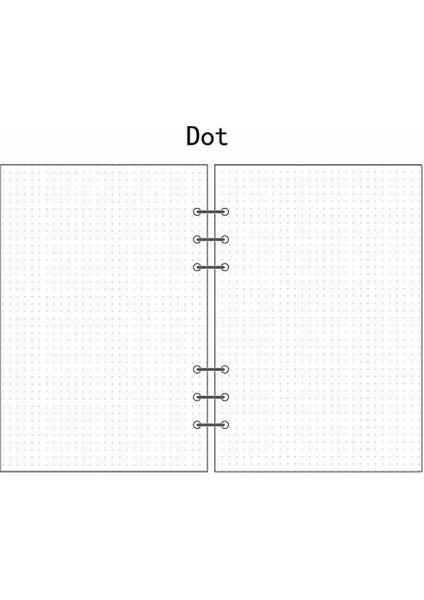 Nokta Stili A5 A5A6A7 Boyutlu Planlayıcı Günlük Içi Dolgu Defter Takvim Organizatör Plan #cp - (Yurt Dışından)