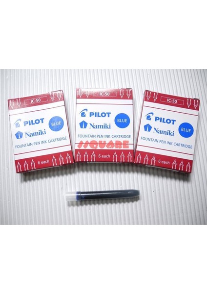 18 x Pilot Ic-50 Namiki Dolma Kalem Mürekkep Kartuşu, Mavi 3 Kutu (Yurt Dışından)