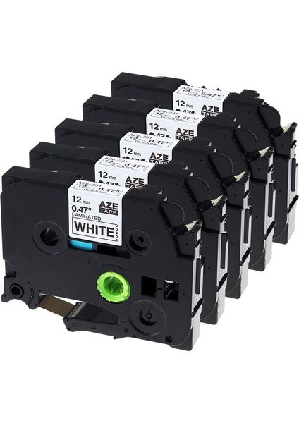 PT540 PT550 PT580C Stili 5pk Uyumlu Brother TZ-231 P-Touch Siyah Beyaz Etiket Şeridi x 8m TZE-231 (Yurt Dışından)