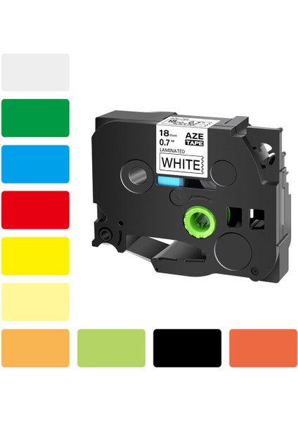 TZ441 TZE441 Kırmızı Üzerine Siyah Brother P-Touch Tze Tz Etiket Bantı 0.7 Beyaz Şeffaf Uyumlu 18MM (Yurt Dışından) fiyatları