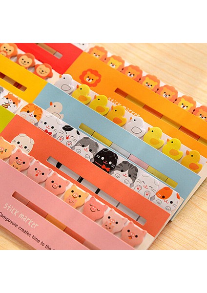 Tavşan 24 Sevimli Hayvan Sticker Ayraç Bayraklı Yapışkan Notlar (Yurt Dışından) fiyatları