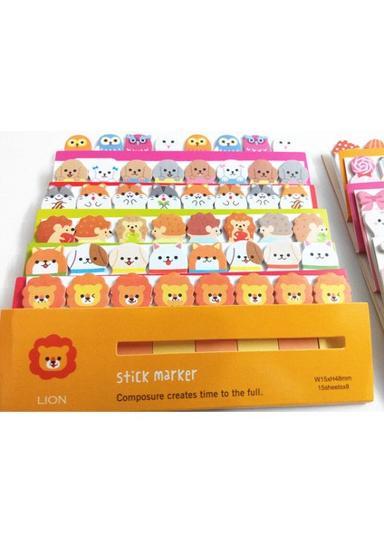 Tavşan 24 Sevimli Hayvan Sticker Ayraç Bayraklı Yapışkan Notlar (Yurt Dışından) fırsatları