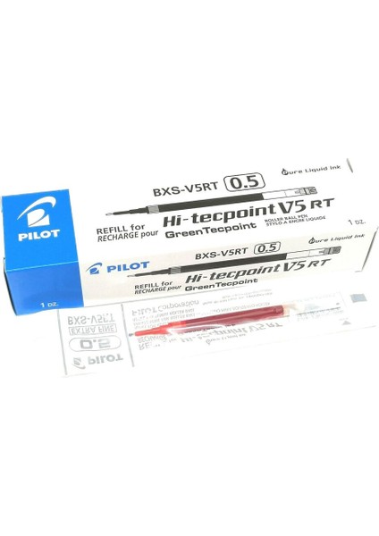 12 x Pilot BXS-V5RT Roller Ball Kalem Mürekkep Ekstra Ince, Siyah (Yurt Dışından) modelleri