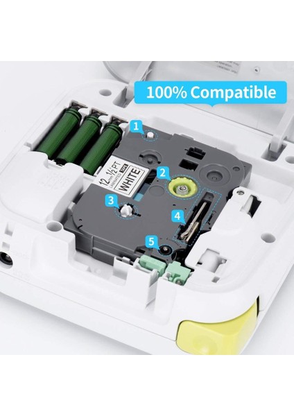 5 Adet TZ-231 TZE-231 PT-D210 Uyumlu Etiket Yazıcı Bantları Brother P-Touch Için (Yurt Dışından) modelleri