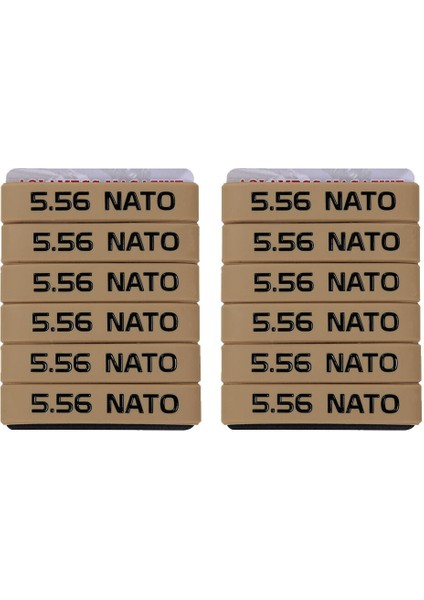Haki-Siyah 12'li Paket Aolamegs Nato Dergi Kapak Lastik Bantları - Magazin Kimlik Etiketleri - Açık Mavi (Yurt Dışından)