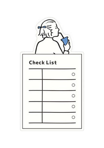 Kontrol Listesi Zaman Yöneticisi N Defa Yapışkan Not Defteri Planlayıcı Çıkartmalar Ofis Okul Malzemeleri (Yurt Dışından)