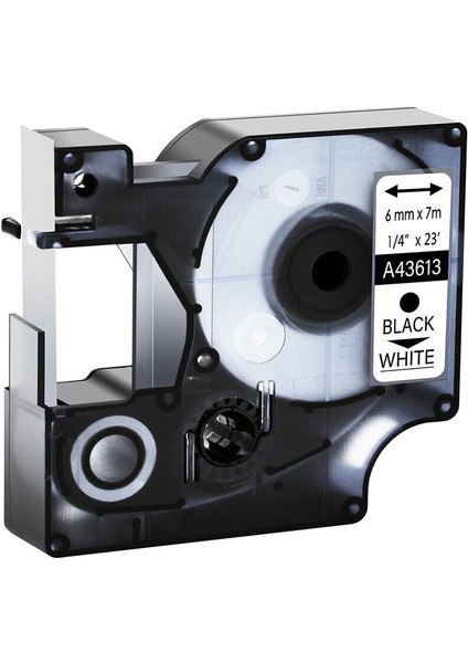 Dymo D1 Etiket Yöneticisi Için 6mm*7m 2pk Siyah Beyaz Etiket Şeridi (Yurt Dışından) modelleri