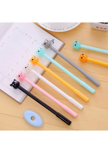 6pcs Jelly Bear Pens#72 Sevimli Kawaii Karikatür Jel Mürekkep Kalem Tükenmez Kalem Öğrenci Kalem Kutusu Ofis Yazma - E-Ticaret Ürünü (Yurt Dışından)