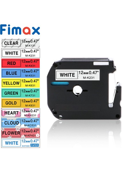 M-K221 Beyaz Stil Üzerine Siyah 9 mm Brother Pt-80 Pt-85 Pt-65 Pt-90 P-Touch Etiket Makinesi Bantı Uyumlu M-K231 MK221 (Yurt Dışından) fırsatları