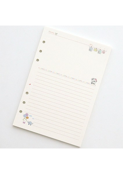 A6 Style Günlük Renkli Kağıt Ay Hafta Hafifliği Planlayıcı Defter Günlük Program Dolgu Kağıtları (Yurt Dışından)