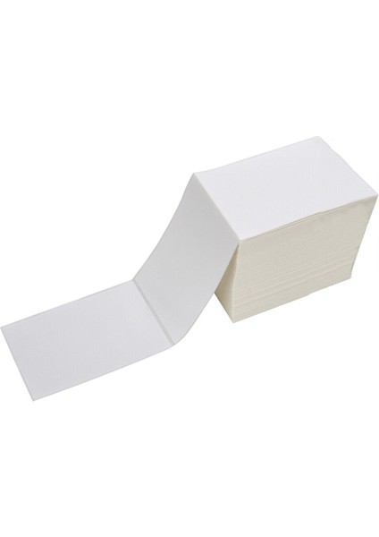 500 Etiket Zebra & Rollo Yazıcılar Için 4x6 Fanfold Doğrudan Termal Etiketler (Yurt Dışından)