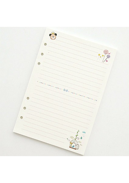 A5 Stili Kurallı Renkli Kağıt Ay Hafta Hafifliği Planlayıcı Defter Günlük Program Dolgu Kağıtları (Yurt Dışından)