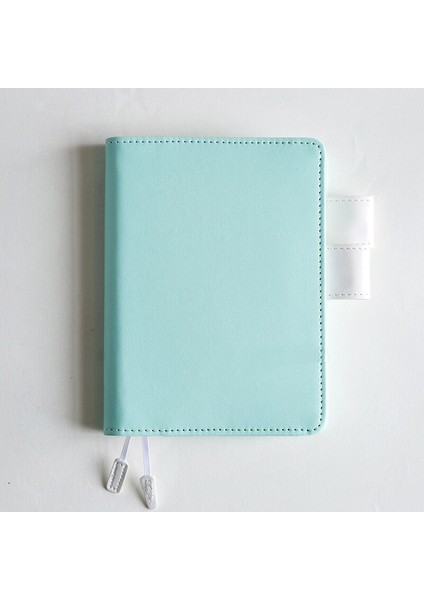 Yeşil A6 Hobotyle Yeşil, Pembe ve Mavi Temalı Kumaş ve Pu Defter Kapağı (Yurt Dışından)