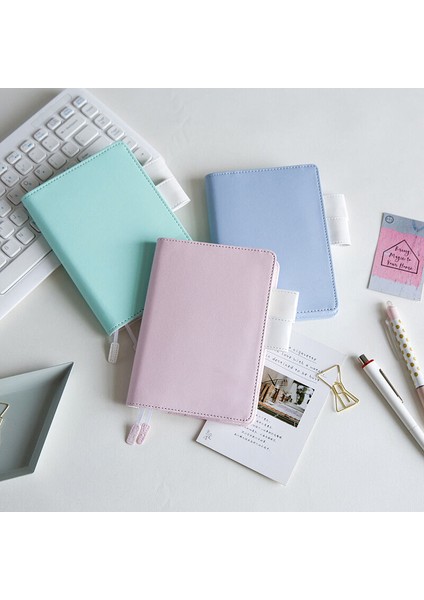 Yeşil A6 Hobotyle Yeşil, Pembe ve Mavi Temalı Kumaş ve Pu Defter Kapağı (Yurt Dışından) fırsatları