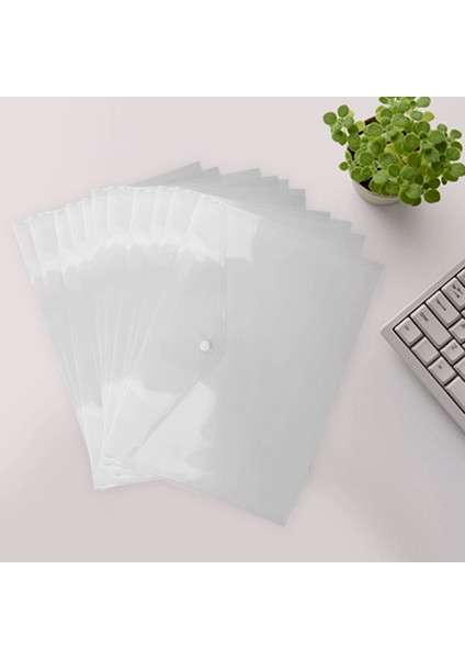 48 Adet Şeffaf Çanta Plastik A4 Belgi Cüzdan Kağıt Saklama Dosyası Dosyalama Okul Ofis Çanta (Yurt Dışından)