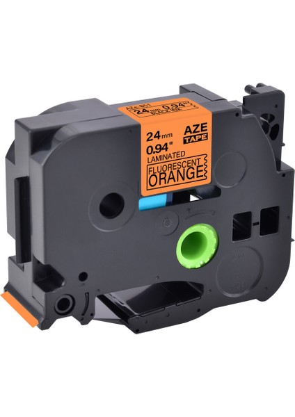 Brother PT330 Için TZE-B51 TZ-B51 Siyah Üzeri Floresan Turuncu 24MM Etiket (Yurt Dışından) modelleri