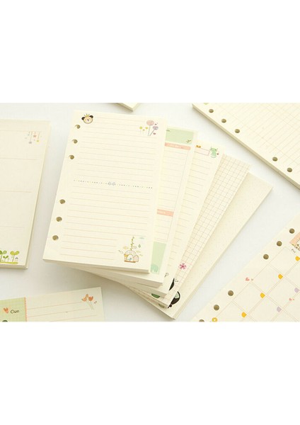 A6 Style Kafes Renkli Kağıt Ay Hafta Hafifliği Planlayıcı Defter Günlük Program Dolgu Kağıtları (Yurt Dışından) fırsatları