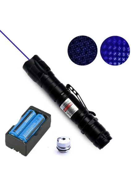 Mavi Mor Lazer Kalem Işın Gösterge Kalemi + Yıldız Kapak Abd (Yurt Dışından)